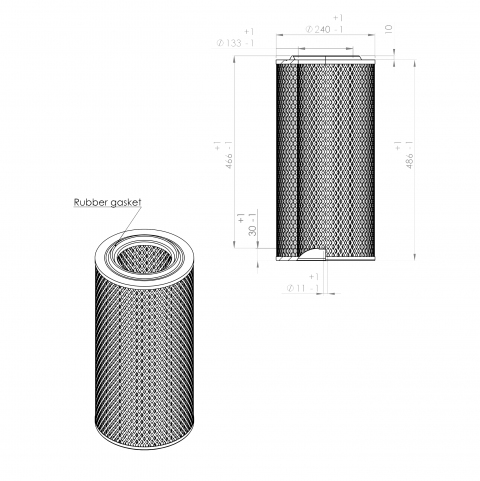 Compair-Demag C11158-1390 Filtr powietrza (produkt alternatywny)
