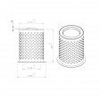 Déshuileur / séparateur air-huile compatible pour Bottarini 221090